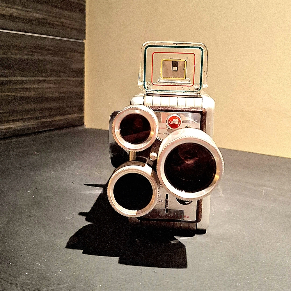 Vintage Kodak Brownie Turret 3 Lens 8mm Movie Camera